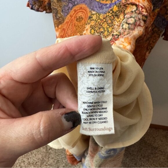 Soft Surroundings maxi dress size M - Picture 9 of 9